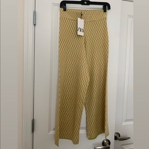Jacquard knit pants